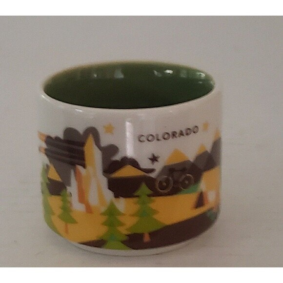 Starbucks Colorado You Are Here Collection 2 oz Espresso Mini Small Mug 2015 - Picture 2 of 12